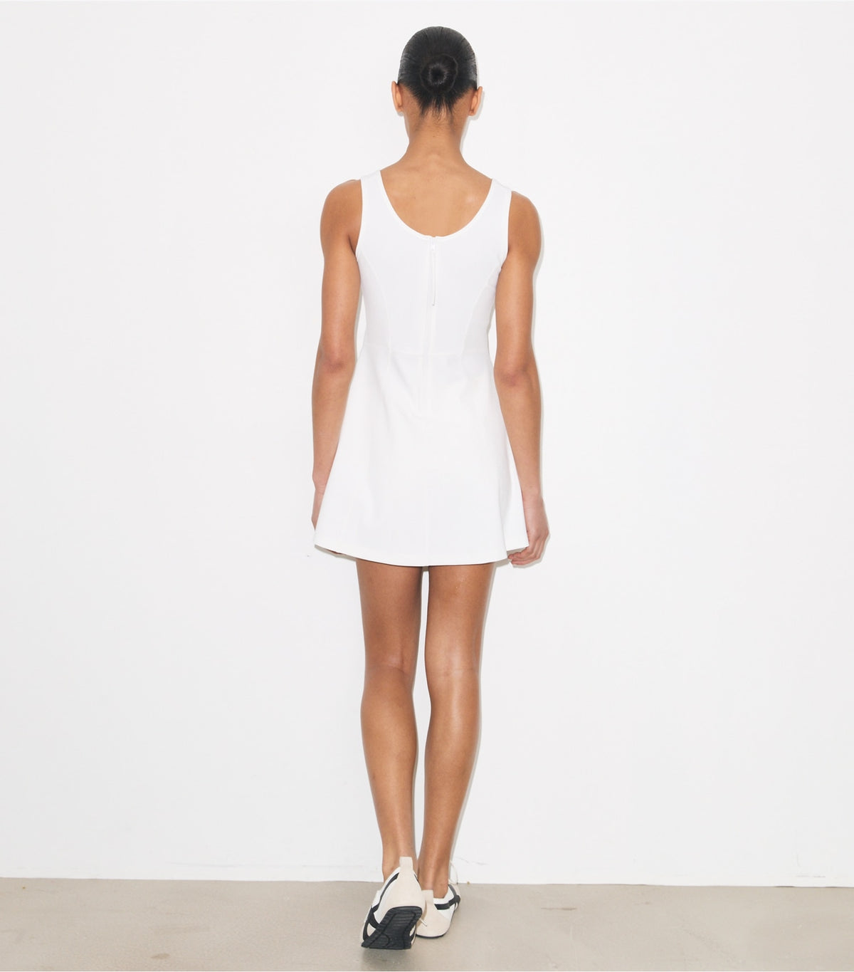 Tory Burch Embossed Logo Tennis Dress - Snow White
