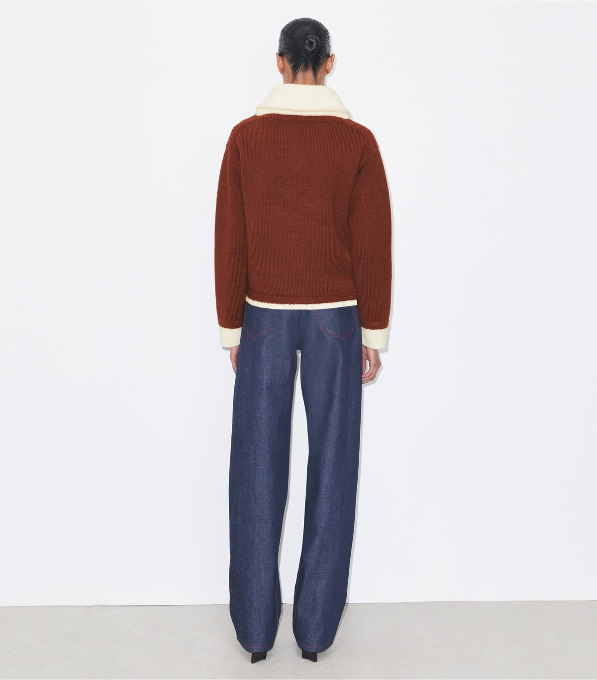 Tory Burch Straight Leg Jean - Raw/Unwashed
