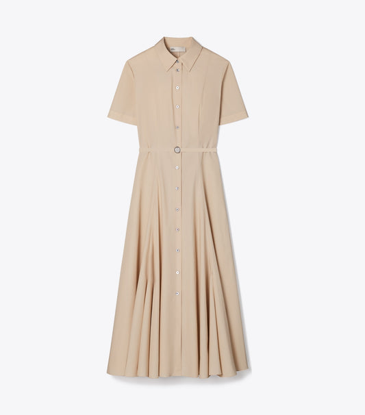 Tory Burch Cotton Shirtdress - Pale Sand