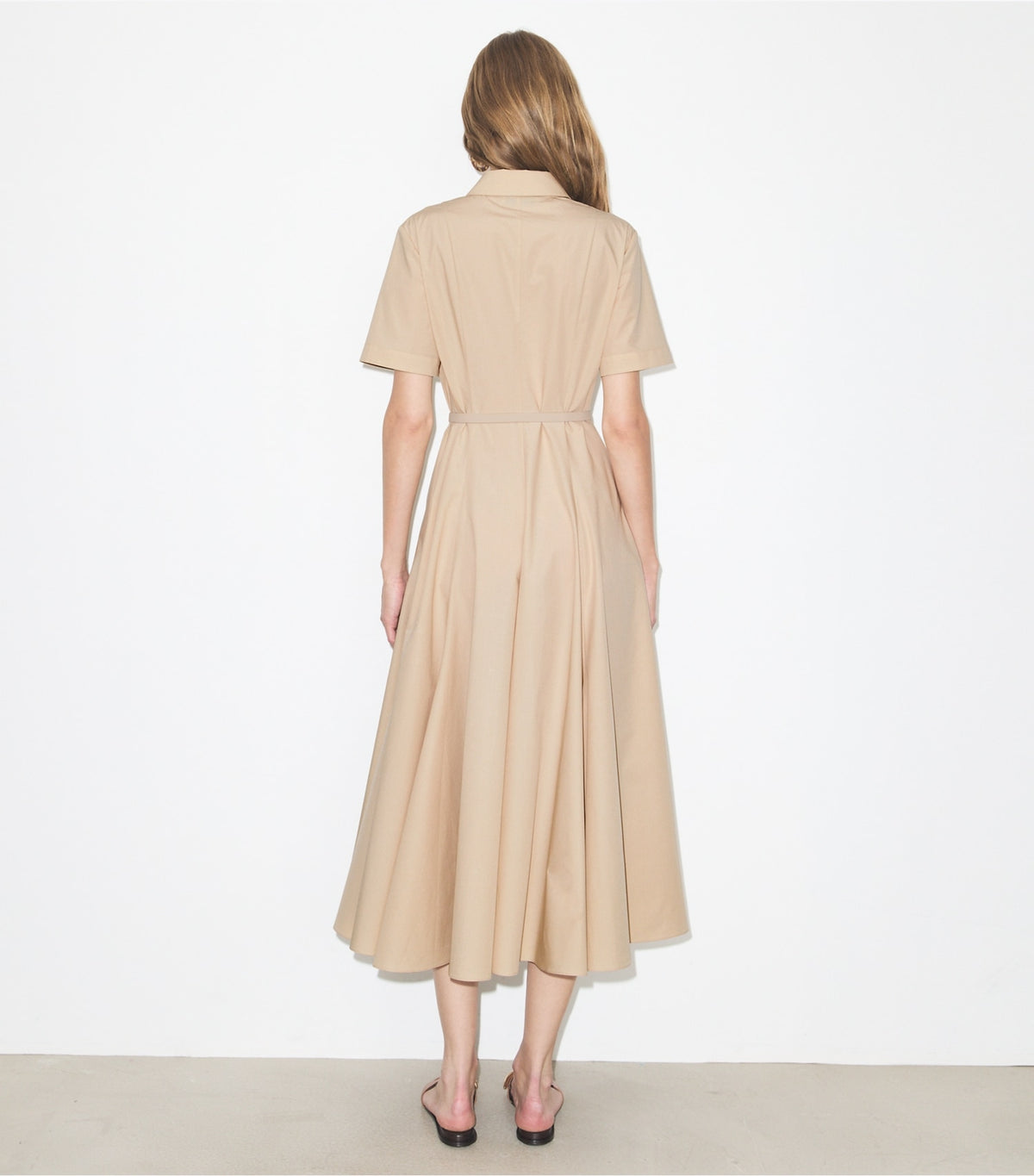Tory Burch Cotton Shirtdress - Pale Sand