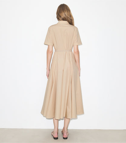 Tory Burch Cotton Shirtdress - Pale Sand