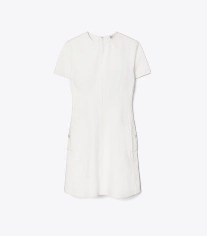 Tory Burch Denim Mini Dress - White