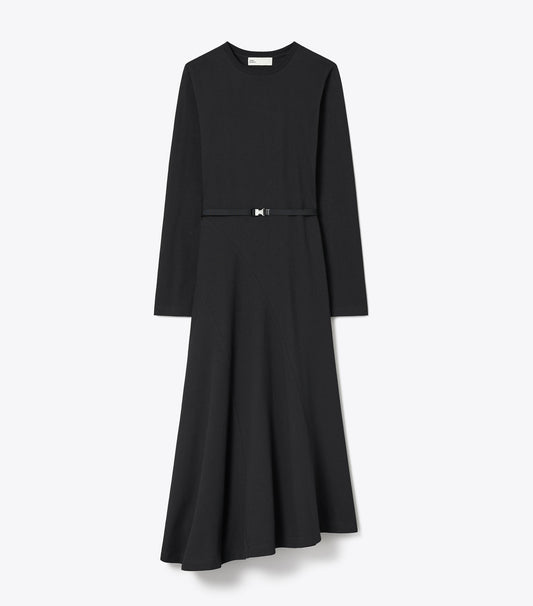 Tory Burch Cotton Flared Dress - Black
