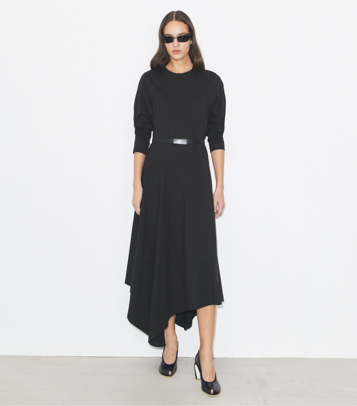 Tory Burch Cotton Flared Dress - Black