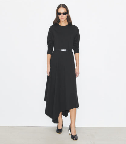 Tory Burch Cotton Flared Dress - Black