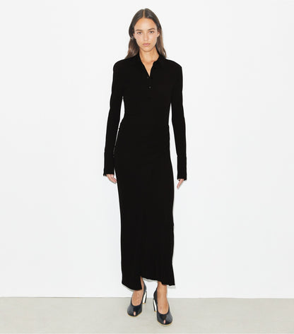 Tory Burch Jersey Shirtdress - Black