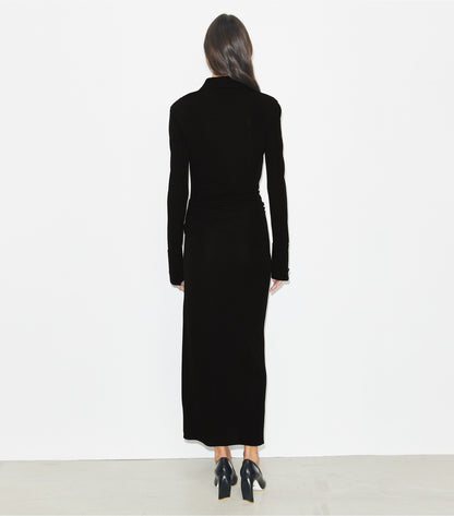 Tory Burch Jersey Shirtdress - Black