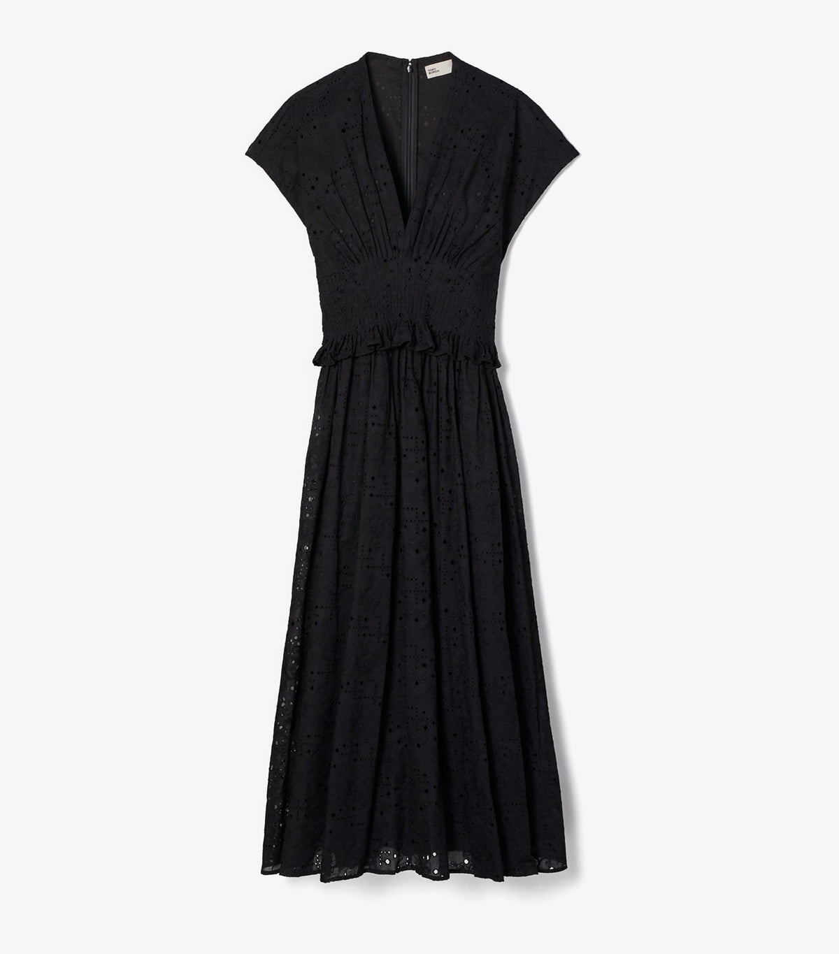 Tory Burch Eyelet Cotton Dress - Black