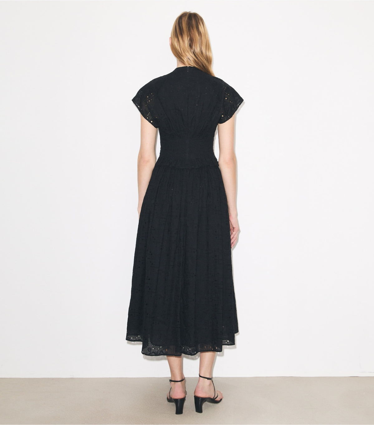 Tory Burch Eyelet Cotton Dress - Black