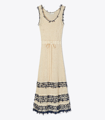Tory Burch Cotton Knit Dress - French Cream