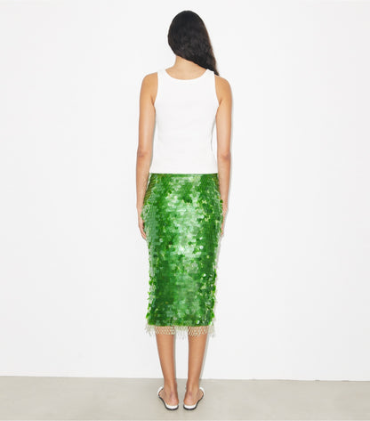 Tory Burch Sequined Skirt - Bright Green