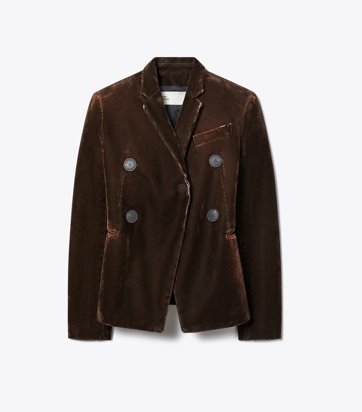 Tory Burch Denim Blazer - Dark Brown