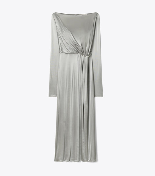 Tory Burch Ruched Jersey Dress - Gray