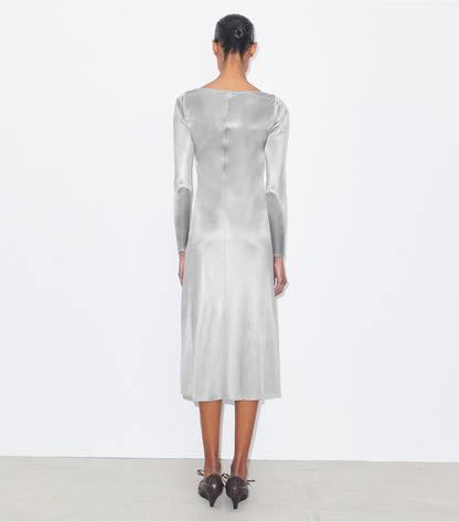 Tory Burch Ruched Jersey Dress - Gray