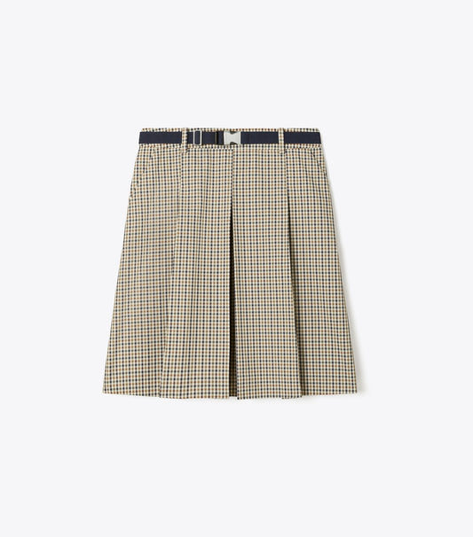 Tory Burch Plaid Golf Skirt - Multi Ivy Plaid