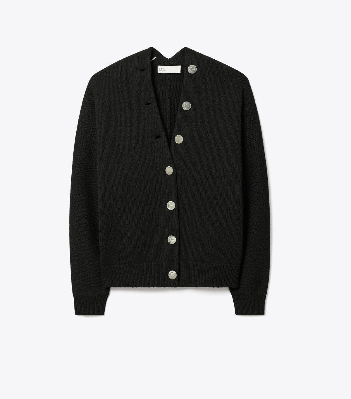 Tory Burch Merino Wool Cardigan - Black