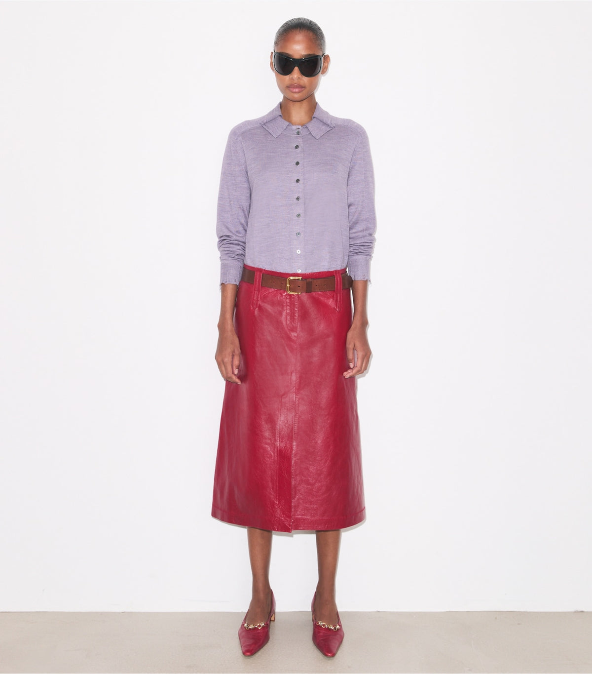 Tory Burch Silk Cardigan - Purple
