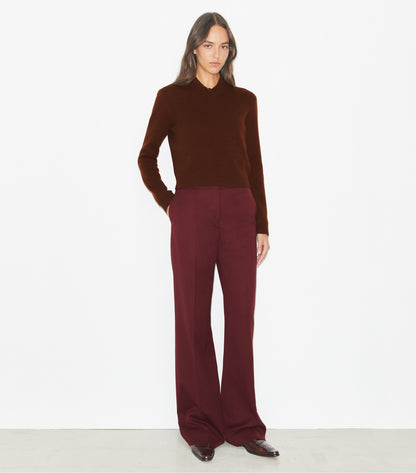 Tory Burch Wool Pant - Merlot