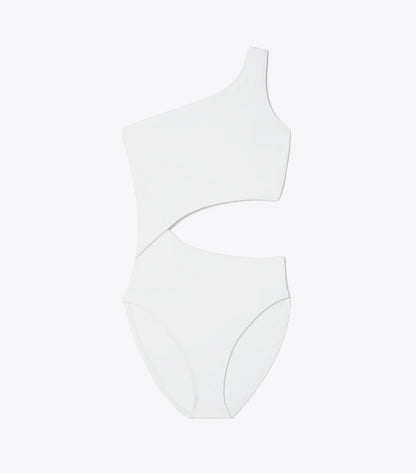 Tory Burch Cut-Out Swimsuit - White
