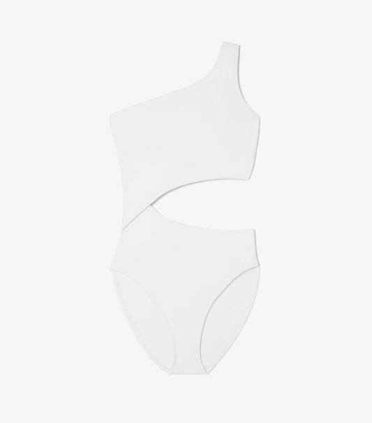 Tory Burch Cut-Out Swimsuit - White