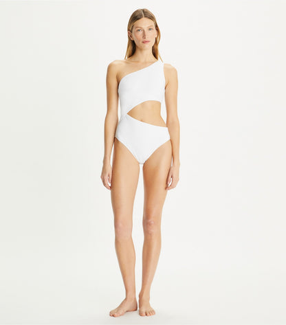 Tory Burch Cut-Out Swimsuit - White