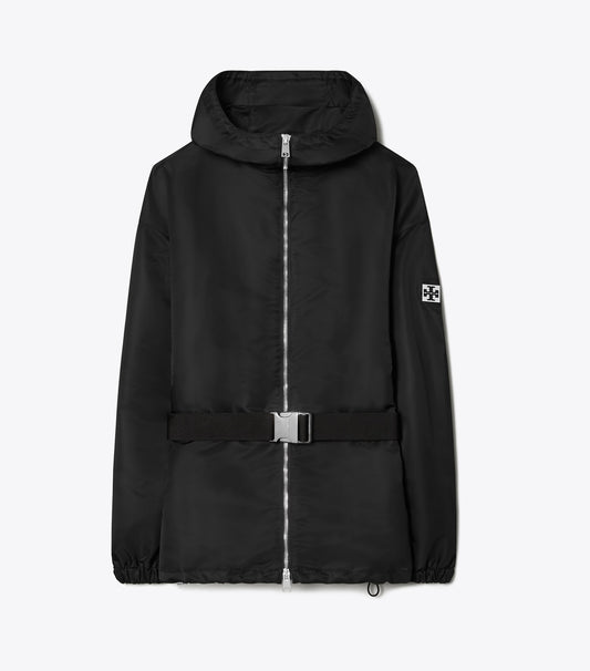 Tory Burch Long Belted Anorak - Sport Black