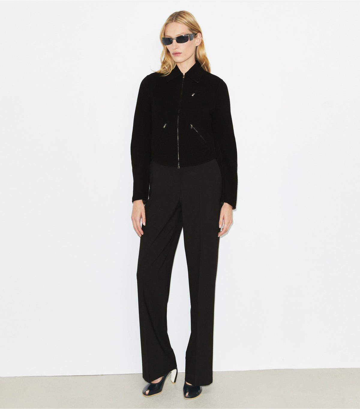 Tory Burch Tailored Wool Pant - Black