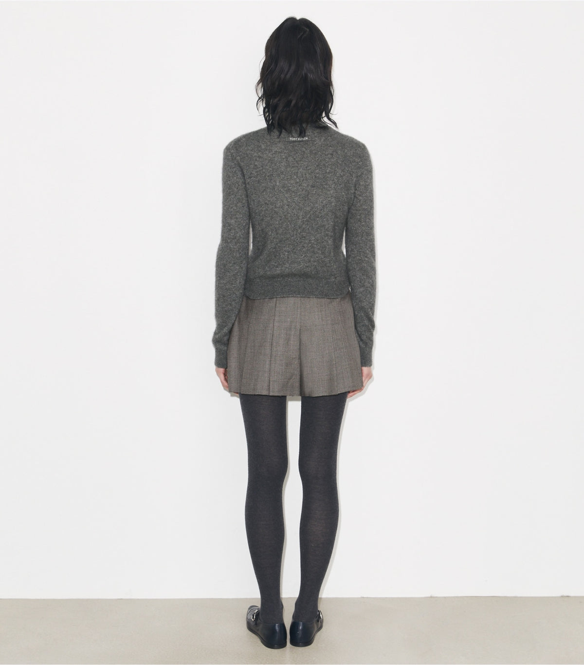 Tory Burch Wool Short - Black / Gray