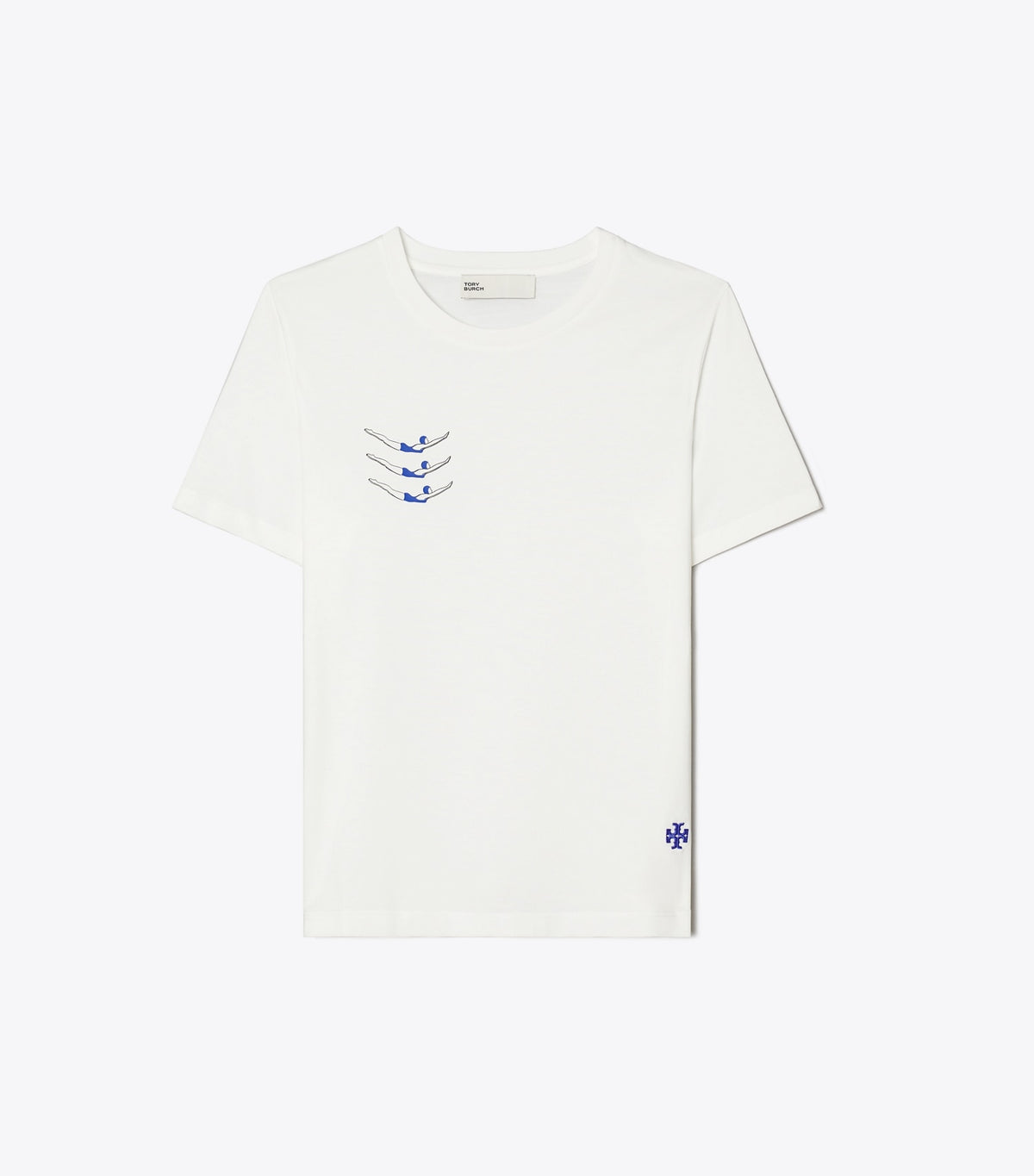 Tory Burch Swimmers Cotton T-Shirt - White