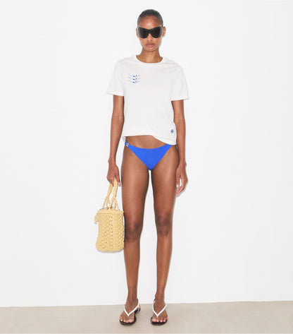 Tory Burch Swimmers Cotton T-Shirt - White