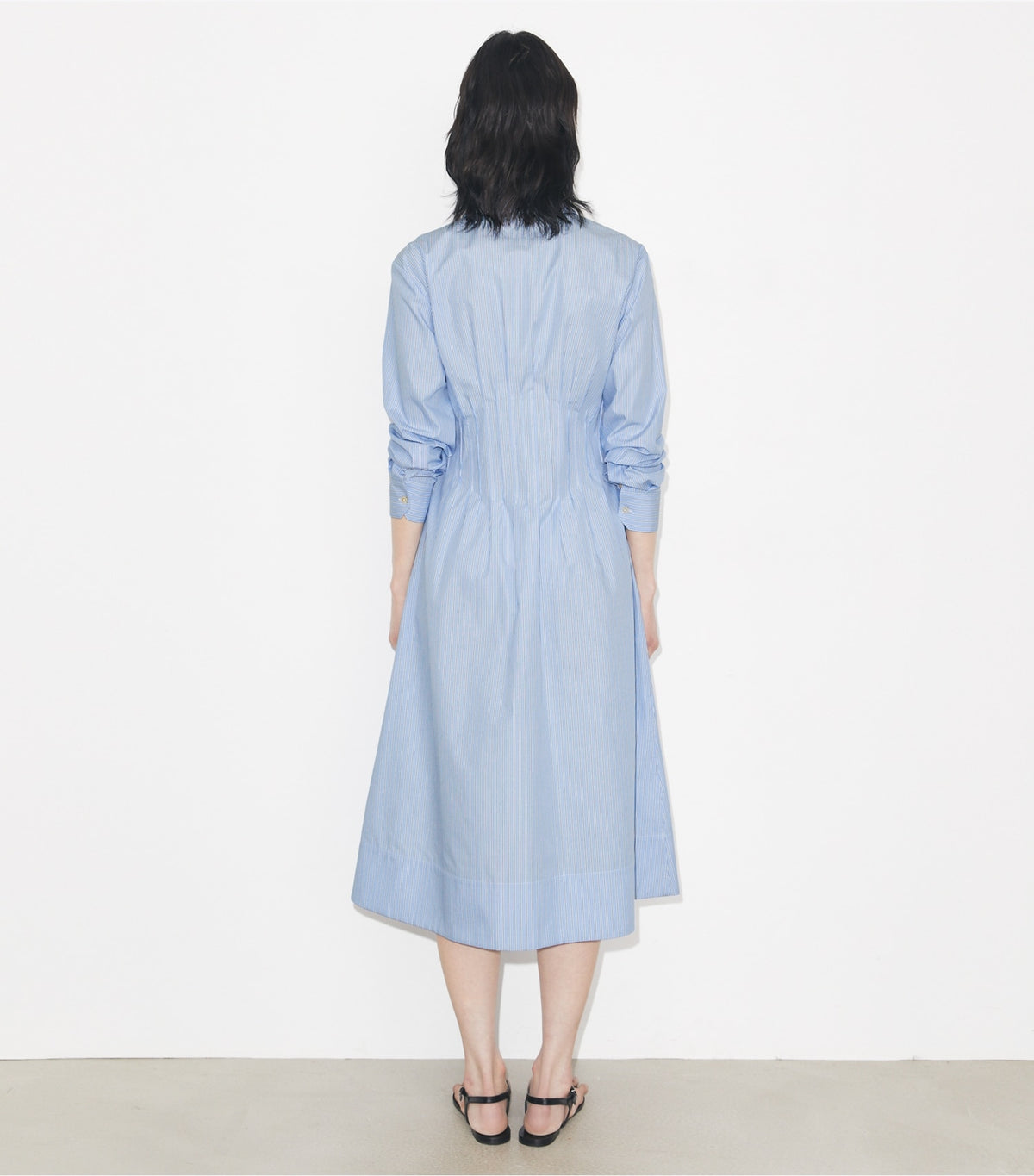 Tory Burch Striped Shirtdress - Blue Stripe