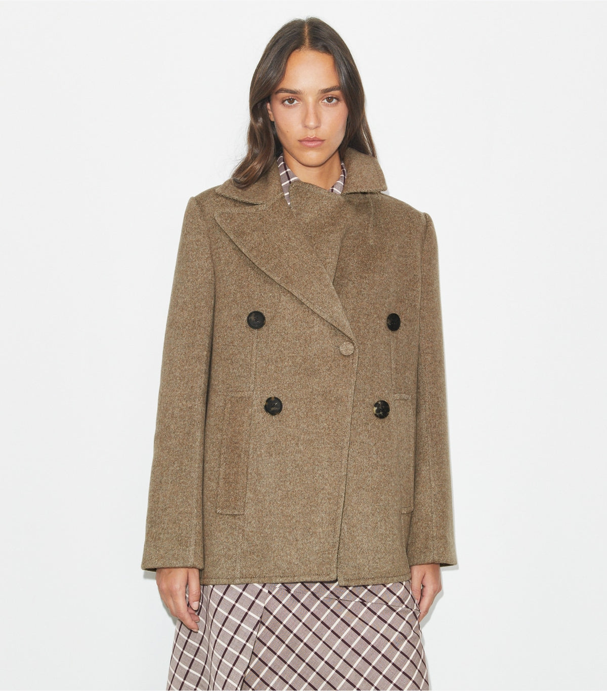 Tory Burch Relaxed Twill Jacket - Mocha