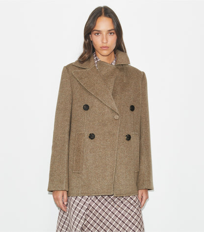 Tory Burch Relaxed Twill Jacket - Mocha
