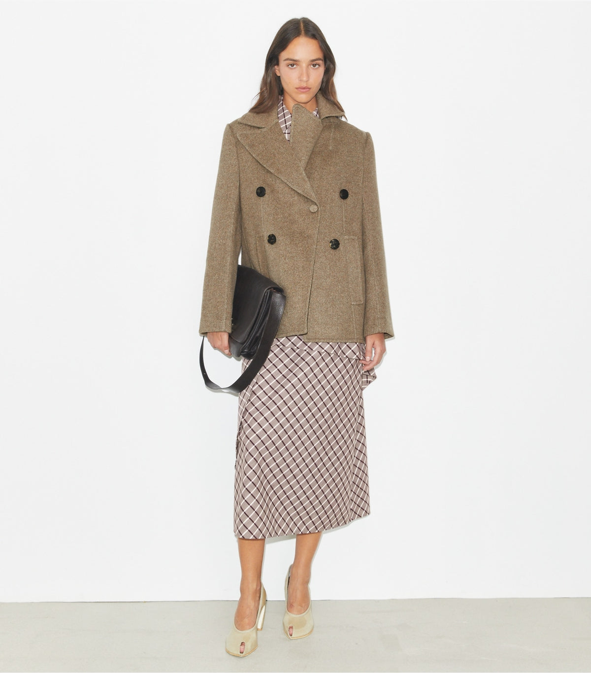 Tory Burch Relaxed Twill Jacket - Mocha
