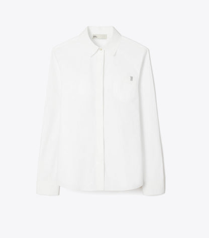 Tory Burch Cotton Poplin Shirt - White