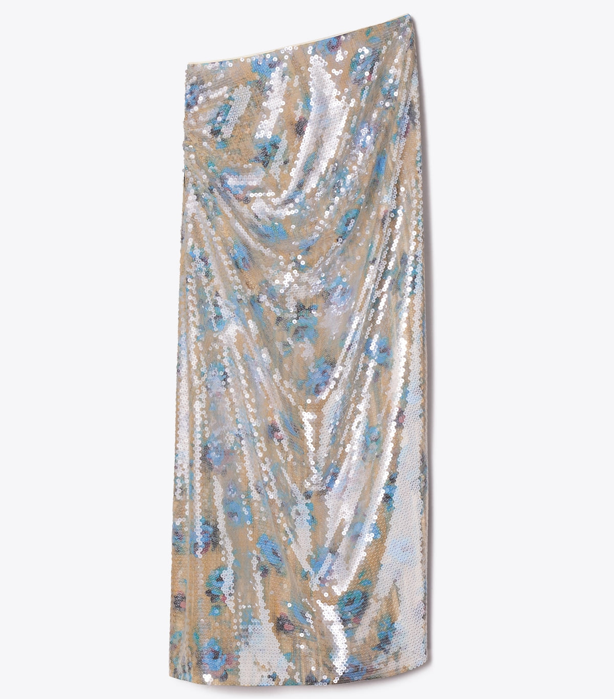 Tory Burch Sequin Skirt - Blue Roses