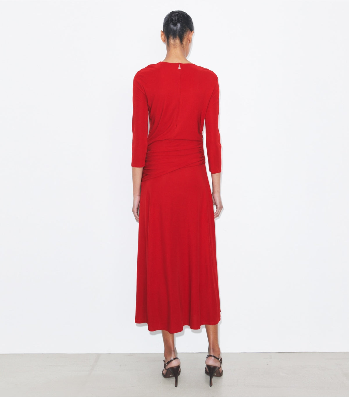 Tory Burch Flared Viscose Dress - Red