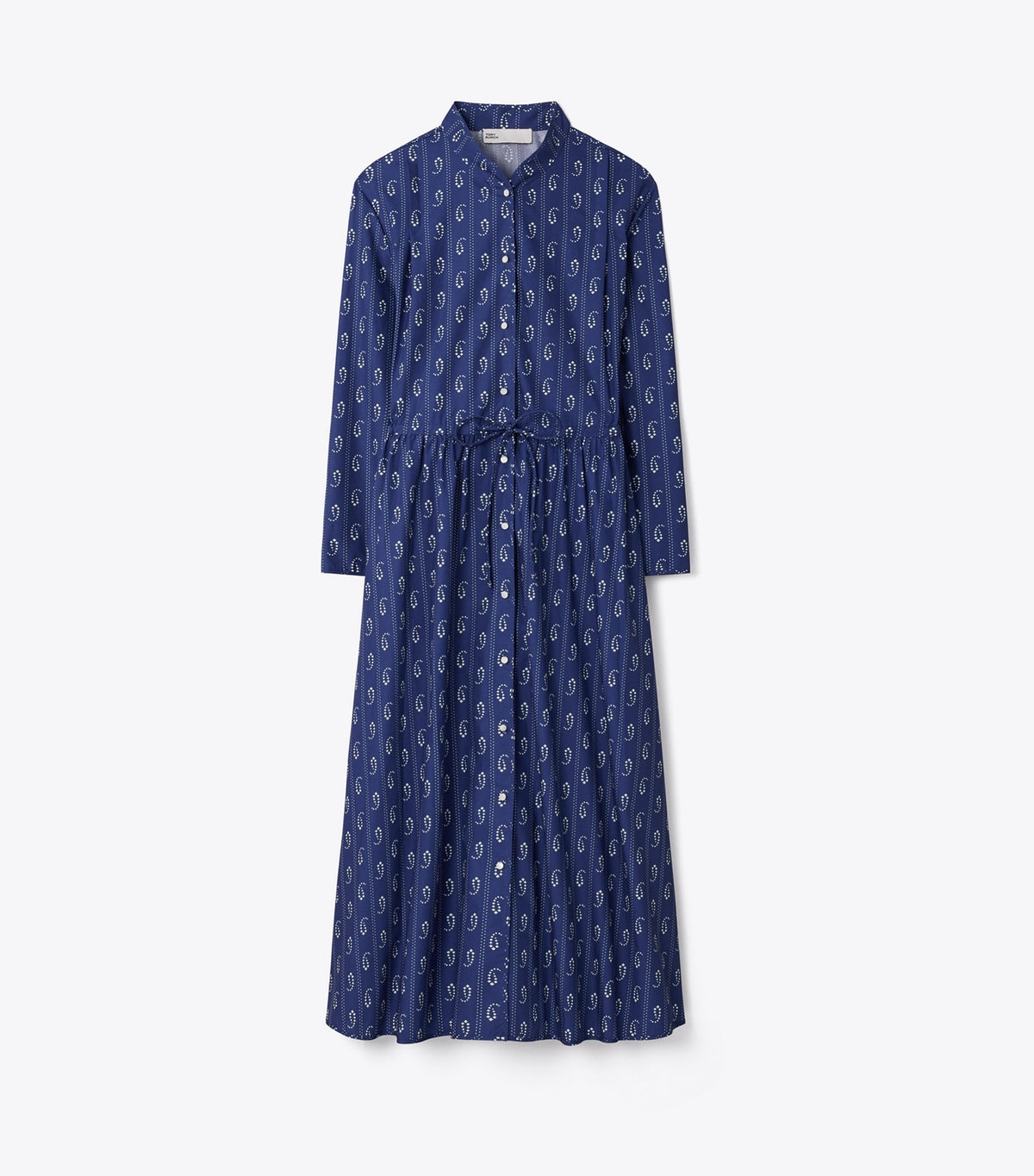 Tory Burch Cotton Shirtdress - Blue Paisley