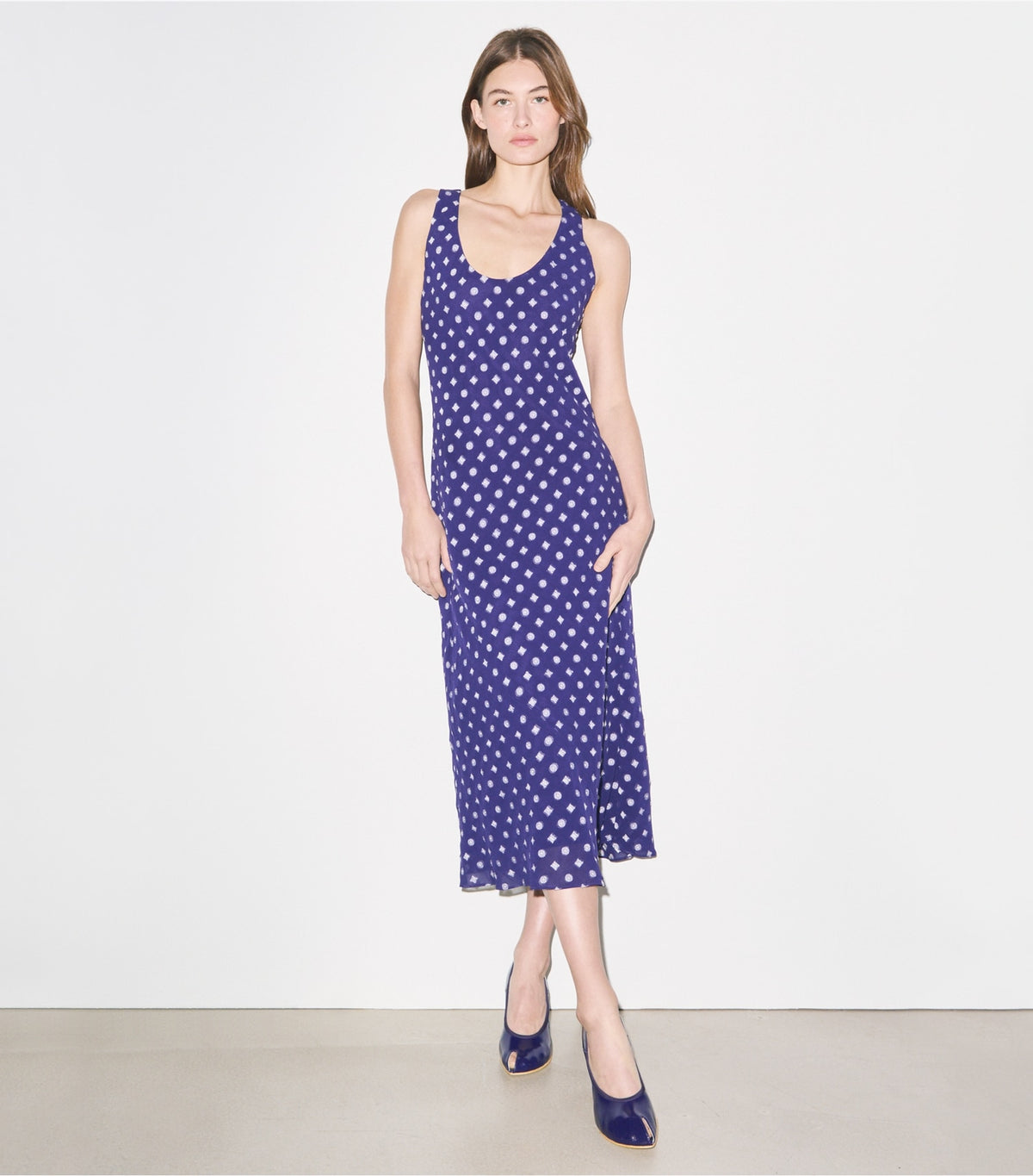 Tory Burch Jacquard Dress - Ballpoint Ink Nothing Ditsy