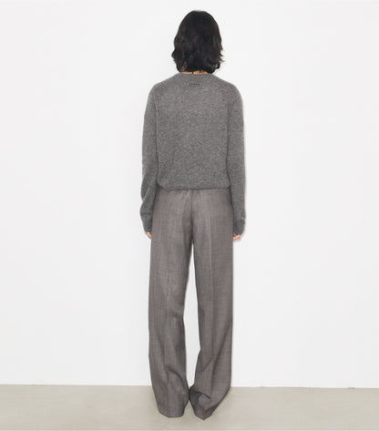 Tory Burch Wool Pant - Black / Gray