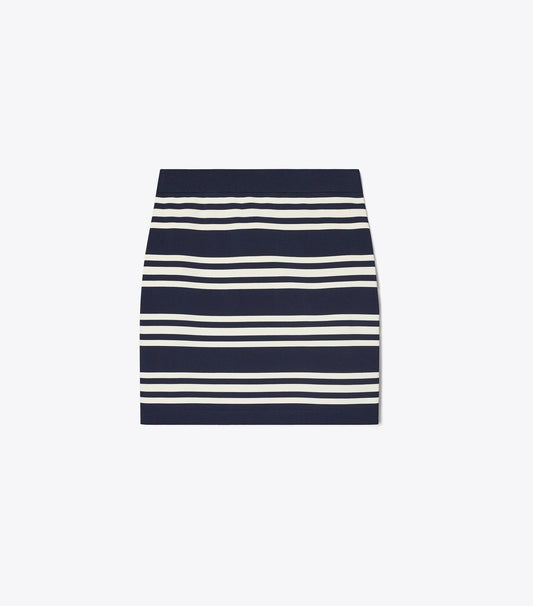 Tory Burch Viscose Mini Skirt - Tory Navy City Stripe