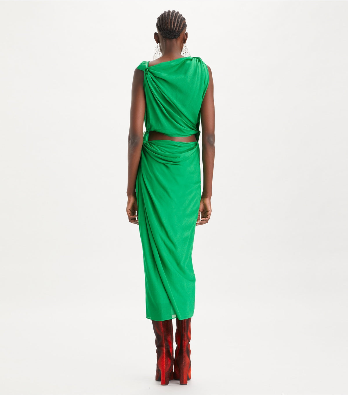Tory Burch Viscose Knot Dress - Spring Jade