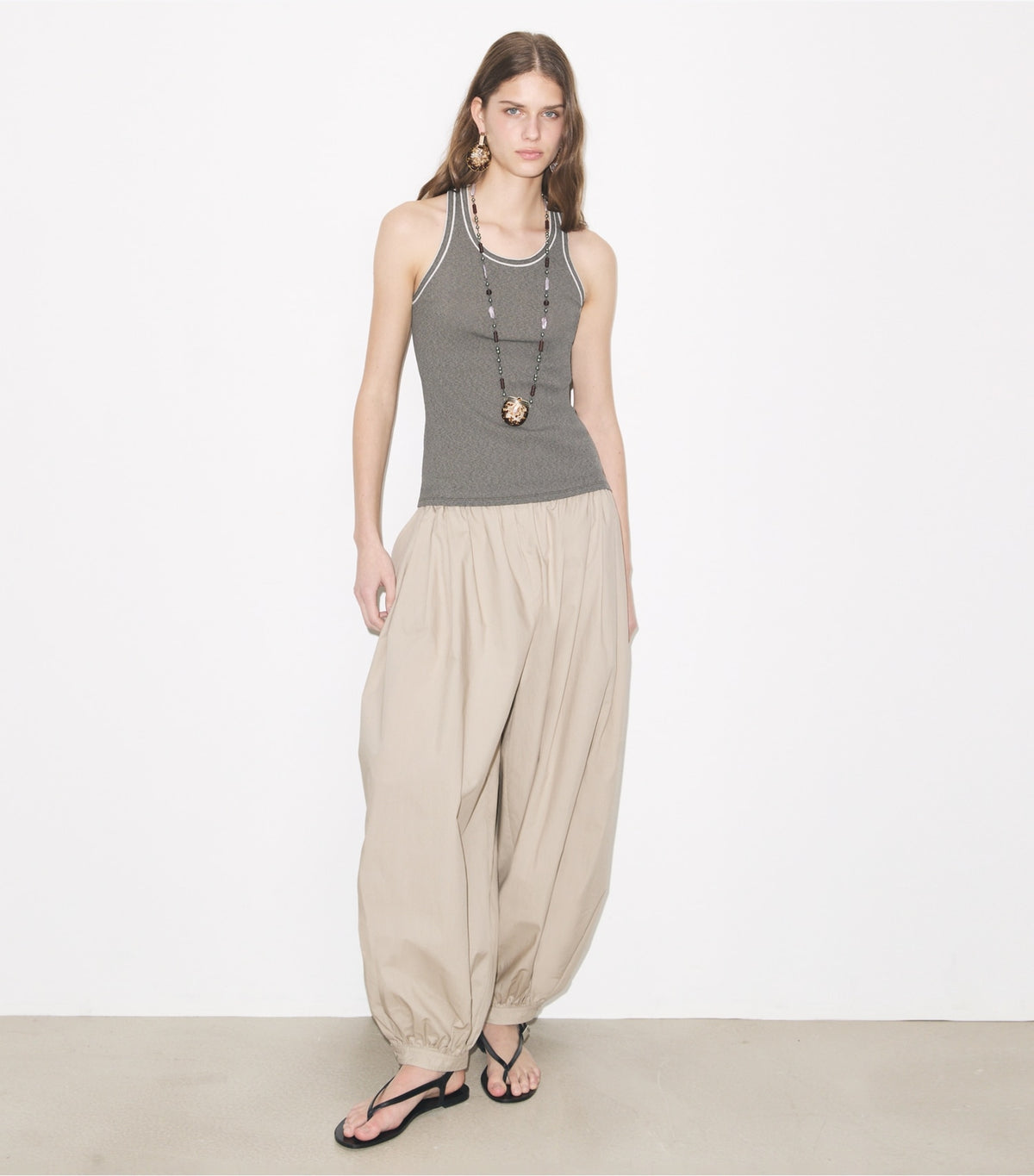 Tory Burch Balloon Pant - Gray