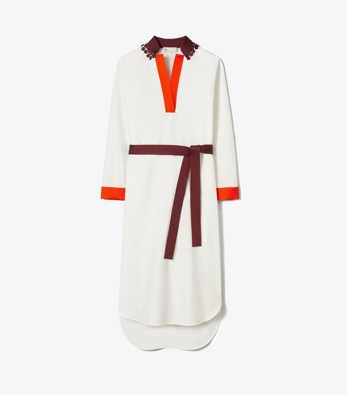 Tory Burch Belted Cotton Tunic - White
