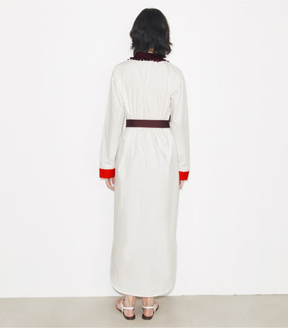 Tory Burch Belted Cotton Tunic - White