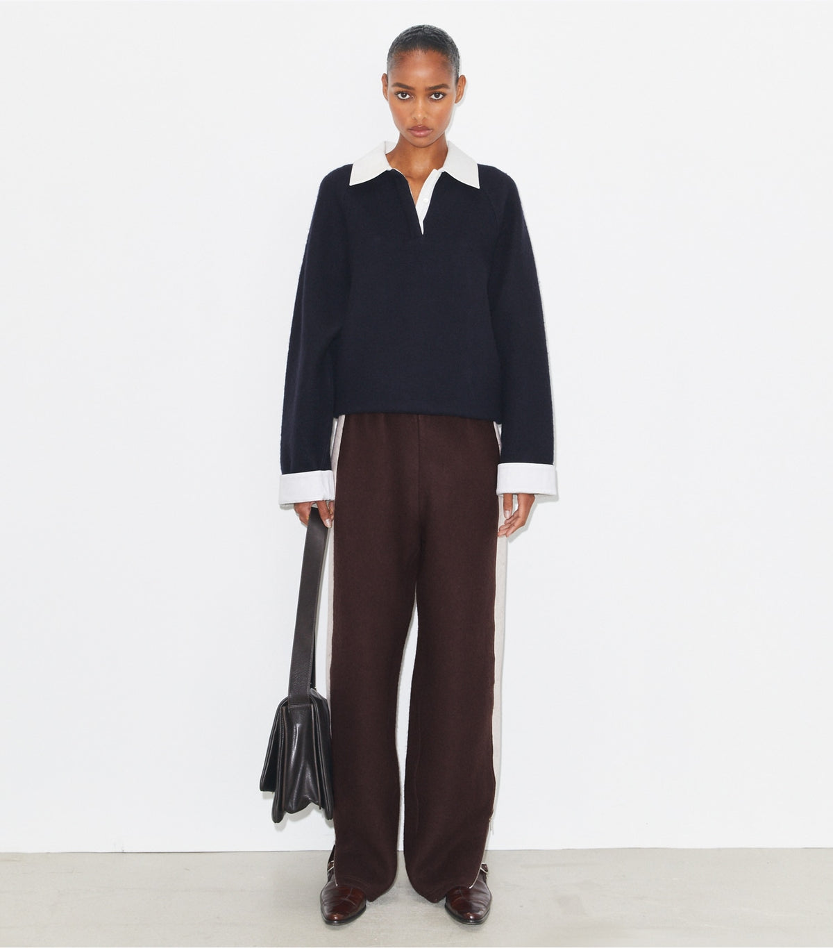 Tory Burch Japanese Jersey Sweatpant - Mocha / Ivory