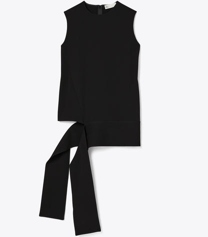 Tory Burch Crepe Wrap Top - Black