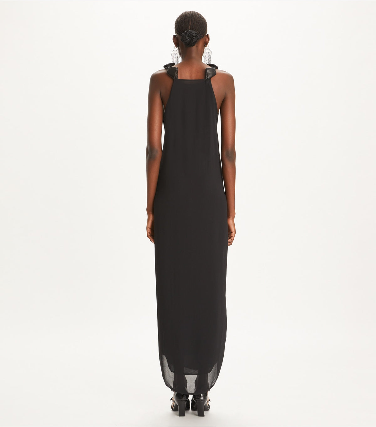 Tory Burch Knotted Crepe Dress - Black