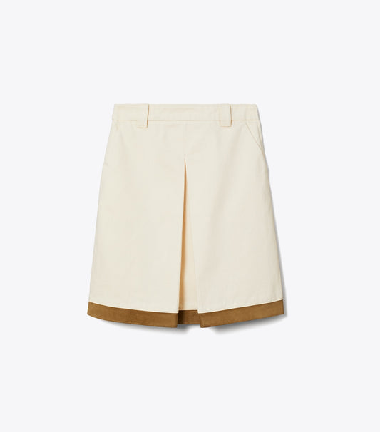 Tory Burch Denim Skirt - Beige