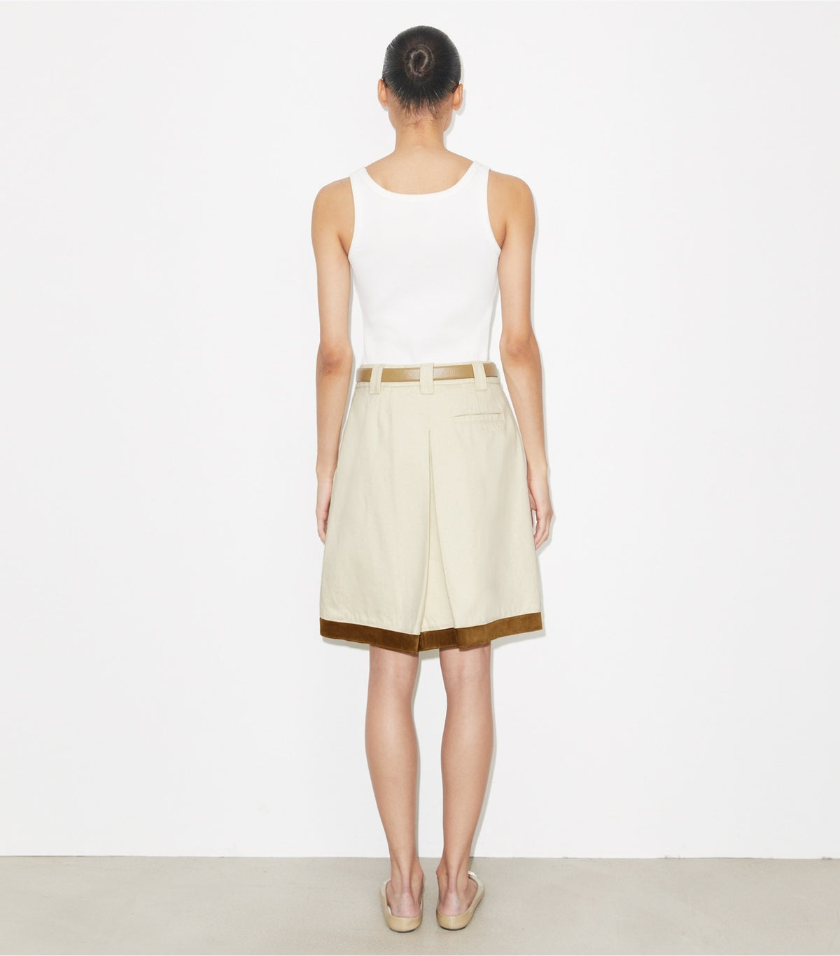 Tory Burch Denim Skirt - Beige
